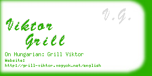 viktor grill business card